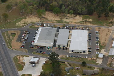 Aerial view of Crest Industries, LLC including DIS-TRAN Steel, DIS-TRAN Wood Products, DIS-TRAN Packaged Substations, BETA. 